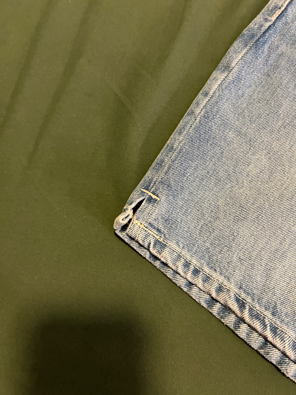 Light Blue Denim Drawstring Bermuda Shorts Size 2 - Picture 4 of 7